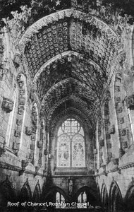 Toit du chœur, chapelle de Rosslyn, Midlothian, Écosse, 20ème siècle