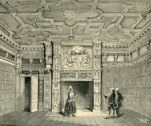 Chambre dans la maison de Sir Paul Pindar, vers 1872