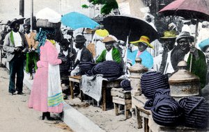 Vendeurs de tabac en corde, Jamaïque, années 1900