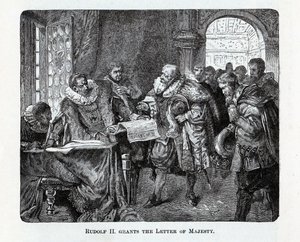 Rodolphe II accorde la Lettre de Majesté, 1882