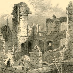 Ruines du couvent de Sainte-Claire, c. 1872