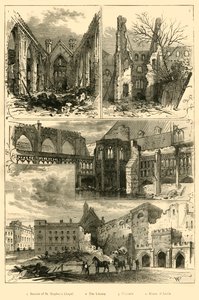 Ruines des Chambres du Parlement, 1881