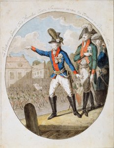 Le maréchal russe Alexandre Souvorov inspectant les troupes, vers 1794