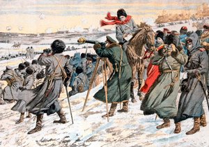 Le général russe Kouropatkine ordonnant la retraite, guerre russo-japonaise, 1904 - Unbekannt