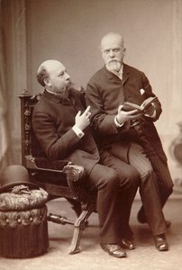 Artiste russe Pavel Shukovsky et historien Alexander Onegin, Weimar, Allemagne, fin du XIXe siècle