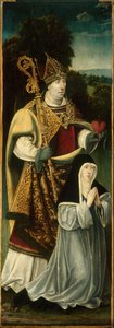 Saint Augustin et une chanoinesse augustinienne, 1525-1550