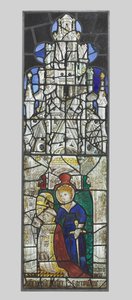 Sainte Catherine avec un donateur masculin agenouillé, 1400s - Unbekannt