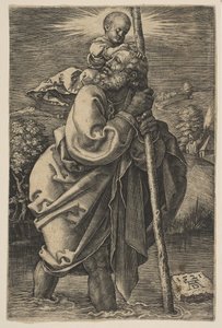 Saint Christophe tourné vers la gauche - Unbekannt