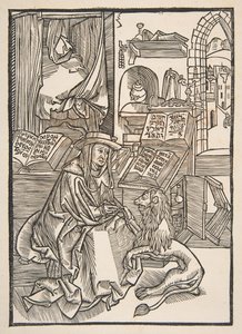 Saint Jérôme extrayant une épine de la patte du lion, copie de Lyon 1508 - Unbekannt