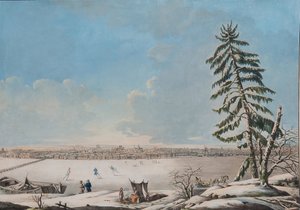 Saint-Pétersbourg : Vue sur la rivière Neva, début des années 1800