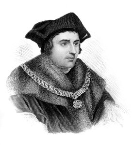 Saint Sir Thomas More, homme politique, érudit et martyr anglais, vers 1850