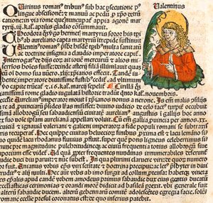 Saint Valentin de la Chronique de Nuremberg, 1493 - Unbekannt