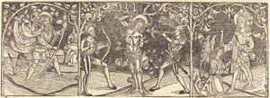 Saints Christophe, Sébastien et Roche, vers 1495 - Unbekannt