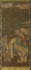 Sakyamuni sur un éléphant, XVIe-XVIIe siècle