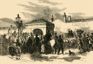 Vente du péage de Hyde Park, vers 1876