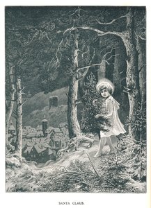 Père Noël. Illustration du Strand Magazine janvier-juin 1891
