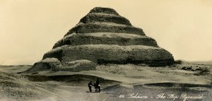 Saqqara - La pyramide à degrés, vers 1918-1939