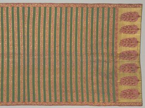 Ceinture avec flore et champ rayé, 1700s