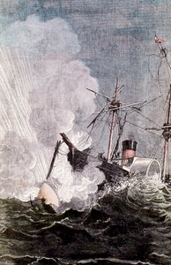 Scène de Jules Verne De la Terre à la Lune - Unbekannt