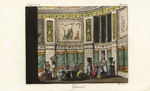 Scène dans un gynécée, quartiers des femmes, Grèce antique
