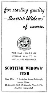 Scottish Widows Fund, 1938 - Unbekannt