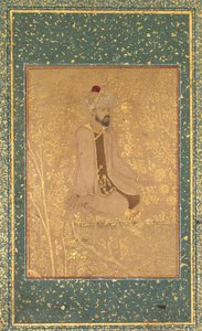 Érudit assis, fragment de bordure de l