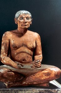 Scribe assis, Égyptien ancien, 5e dynastie