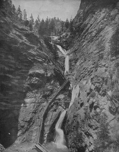 Sept chutes, Cheyenne Canon, Colorado, vers 1897