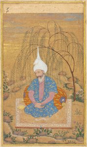 Shah Tahmasp I 1514-1576 assis dans un paysage, vers 1575 - Unbekannt