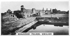 Palais Shajahani, Gwalior, Inde, vers 1925