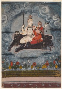 Shiva et Devi sur la peau de Gajasura, vers 1675-1680 - Unbekannt