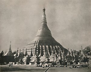 Pagode Shwe Dagon, Rangoon, 1900