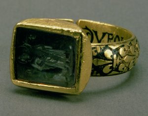 Bague-sceau du roi Louis IX de France (Saint Louis) (1215-70)