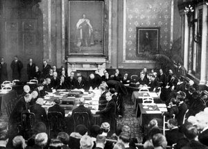 Signature des traités de Locarno au ministère britannique des Affaires étrangères, Londres, 1925 1926