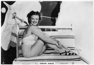 Simone Simon, actrice de cinéma française, vers 1938 - Unbekannt