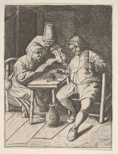 Couples chantants et violon, 1610-85