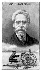 Sir Hiram Stevens Maxim, inventeur du Maxim Gun, vers 1924