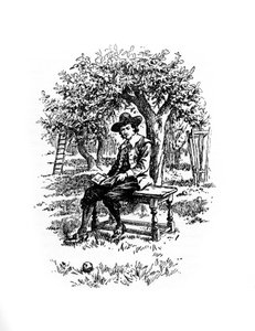 Sir Isaac Newton sous le pommier, 20e siècle