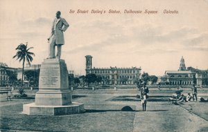 Statue de Sir Stuart Steuart Bailey, Place Dalhousie, Calcutta, vers 1910 - Unbekannt