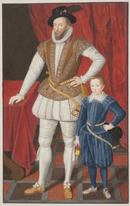Sir Walter Raleigh et son fils