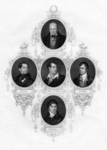 Sir Walter Scott, Thomas Moore, Lord Byron, Robert Burns, Thomas Campbell