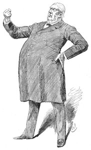 Sir William Harcourt dans un moment fulminant, années 1890 1906 - Unbekannt