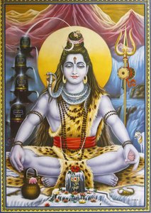 Image de Shiva assis, Rishikesh, Inde