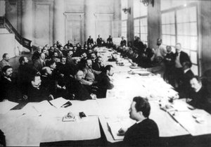 Séance de la commission agricole de la Première Douma, Saint-Pétersbourg, Russie, 1906