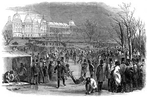 Patinage à Regents Park, 1850