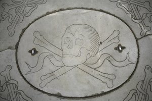 Crâne et os, Florence, Italie