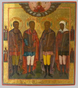Groupe de quatre saints