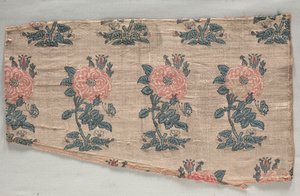 Manche avec rosiers et papillons, début des années 1600