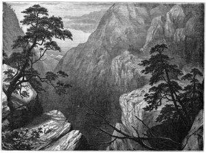 Chaîne enneigée de la Sierra Madre, Montagnes Rocheuses, USA, 1877