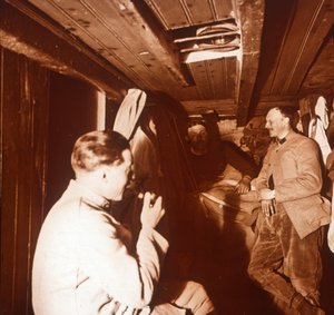 Soldats dans les tranchées, Genicourt, nord de la France, vers 1914-1918